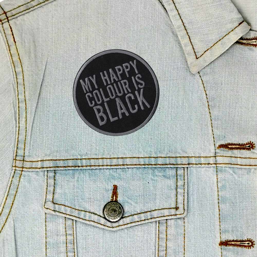 Extreme Largeness - My Happy Colour Is Black Patch - Zwart